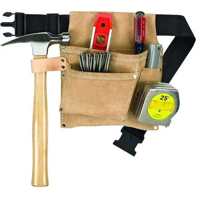 حقيبة أدوات جلدية من جلد الغزال