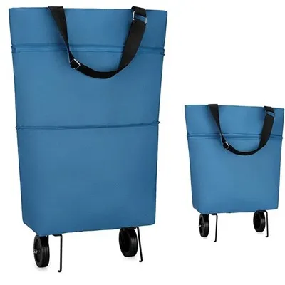 أكياس بقالة قابلة لإعادة الاستخدام مع عجلات